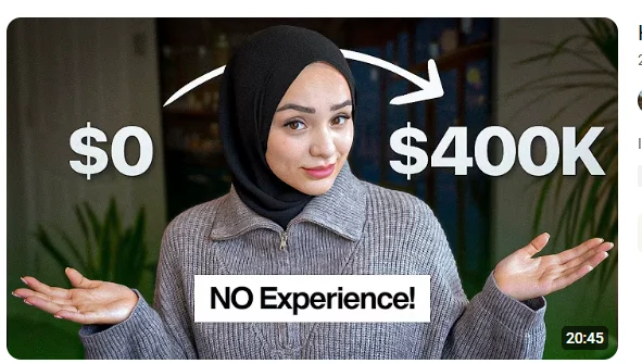 Video thumbnail: from $0 to $400K with no experience