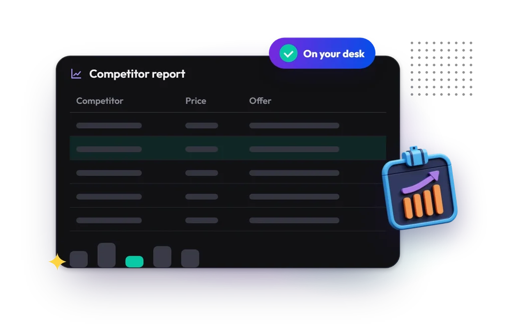 A finished competitor report