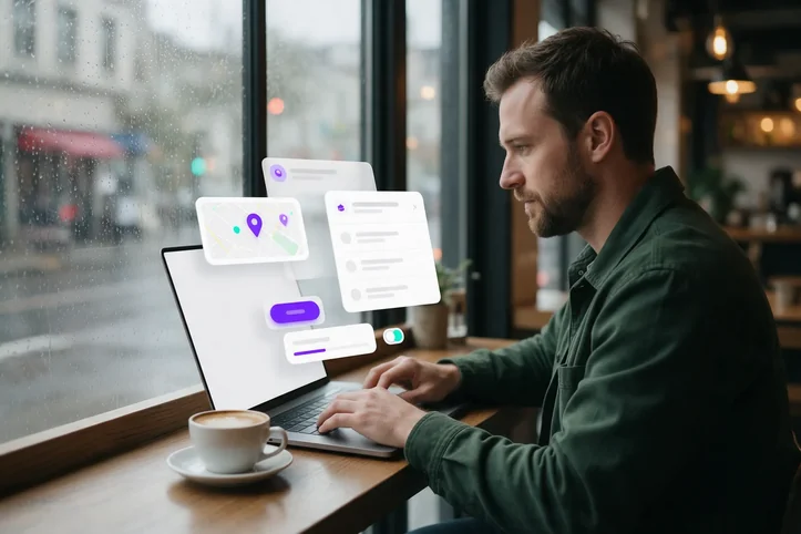 Local Lead Sellers at work with an AI web worker